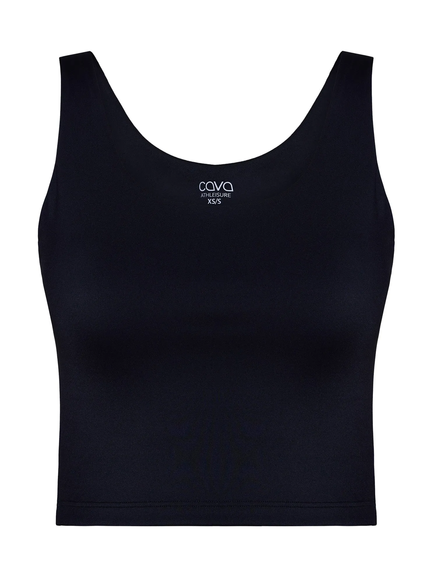 Black Aerial Crop Tank