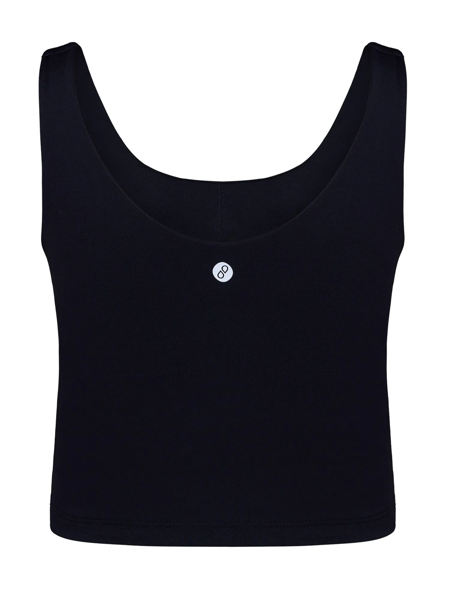 Black Aerial Crop Tank