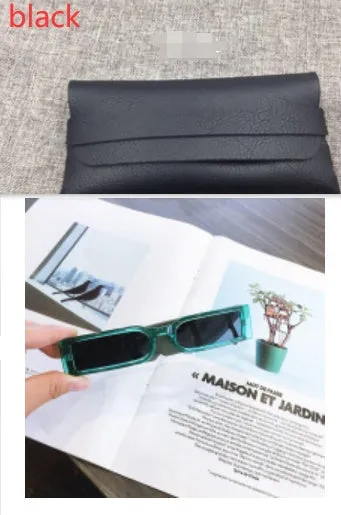 Boho Hippie Vintage Designer Sunglasses Unisex w/ Rectangle Frame