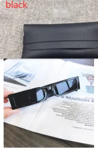Boho Hippie Vintage Designer Sunglasses Unisex w/ Rectangle Frame