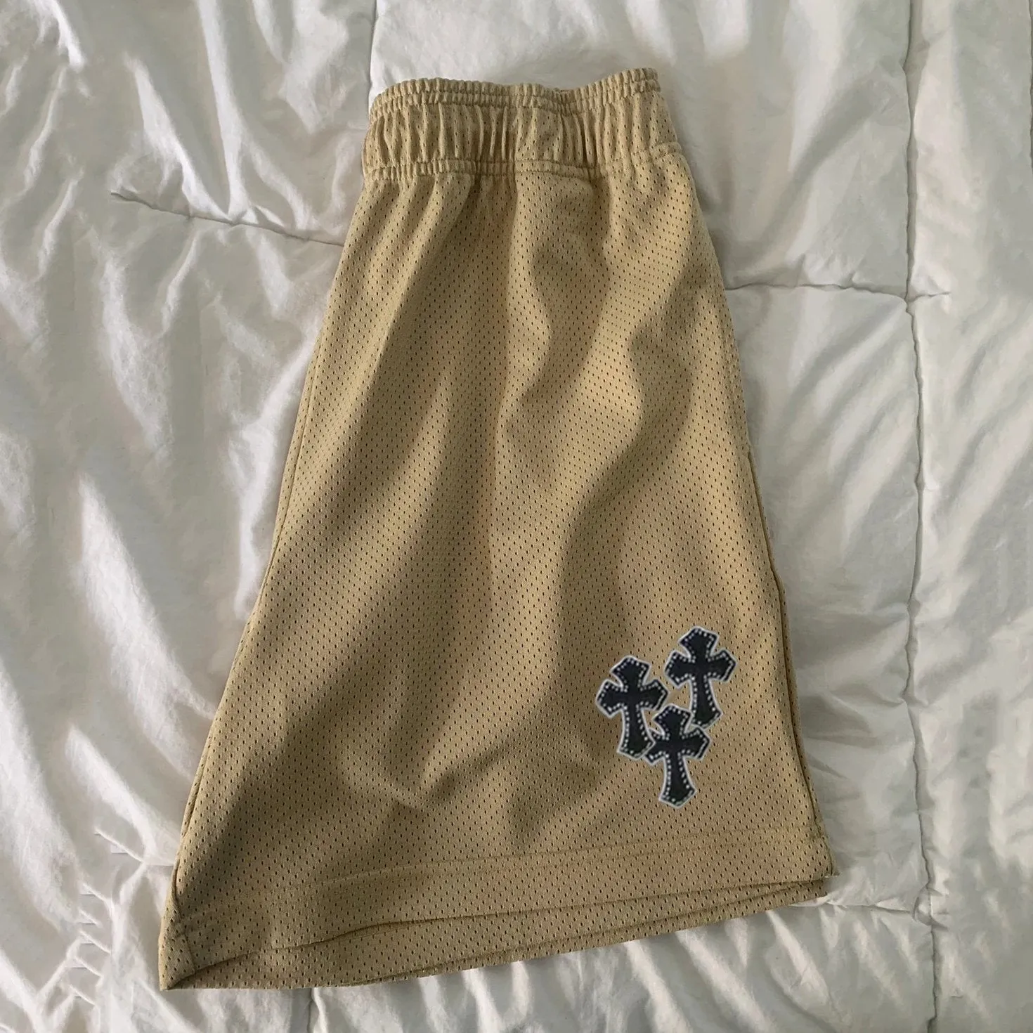 Casual cross-print street track shorts