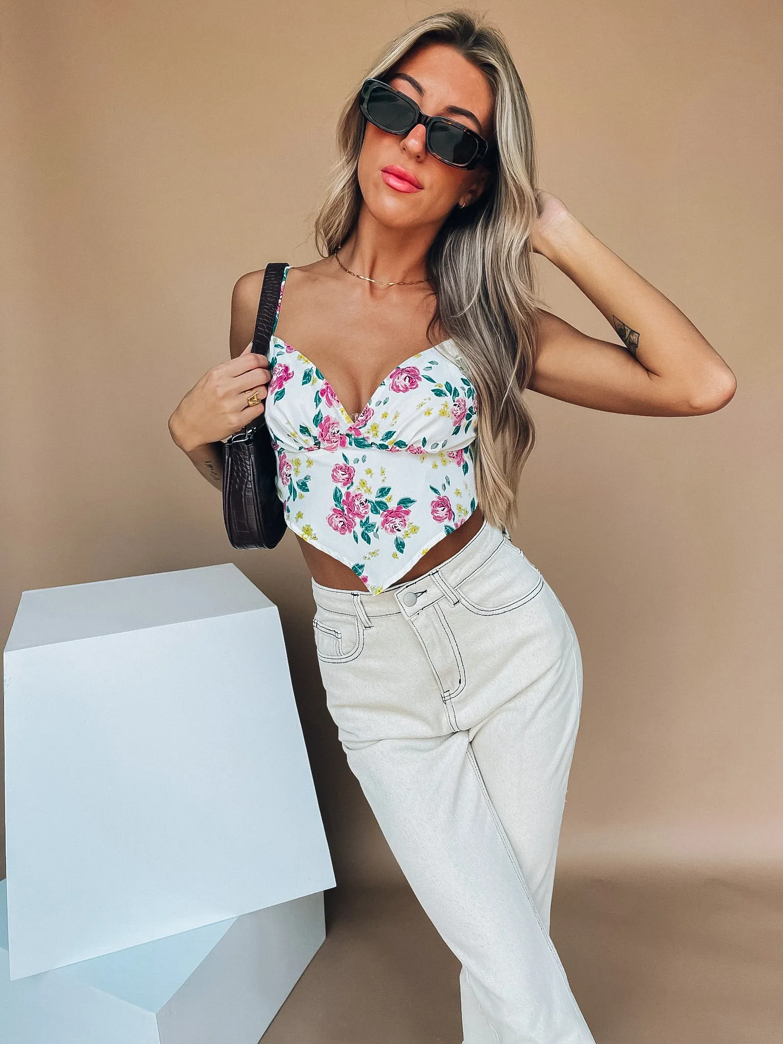 Celly Floral Bandana Top