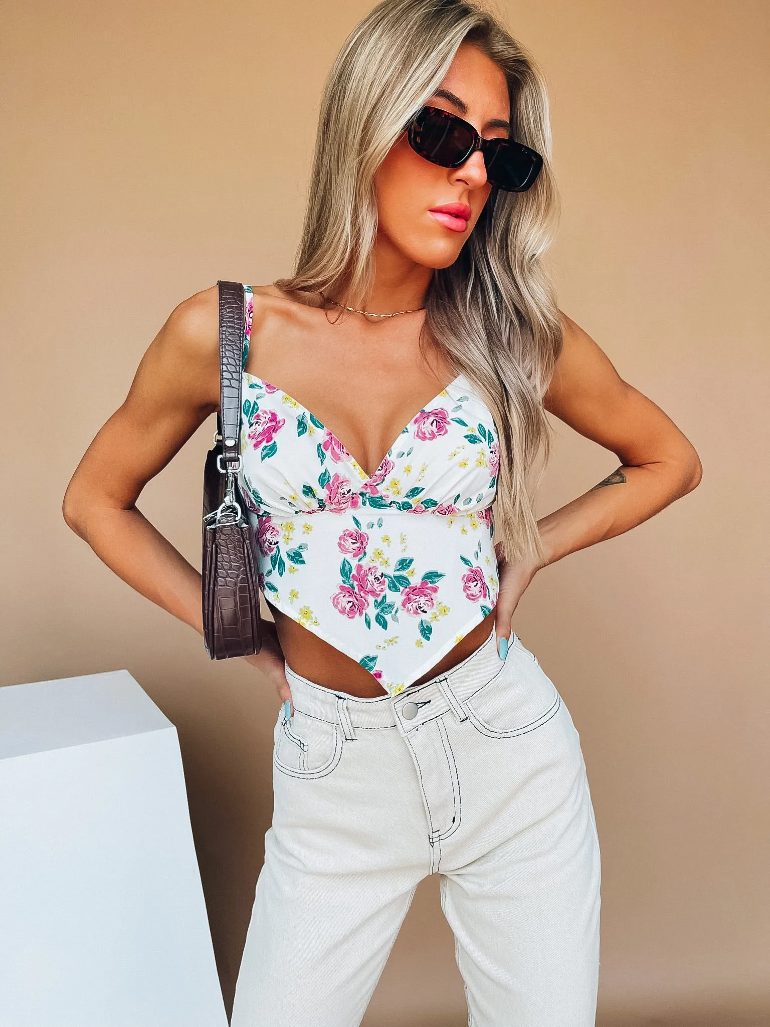 Celly Floral Bandana Top