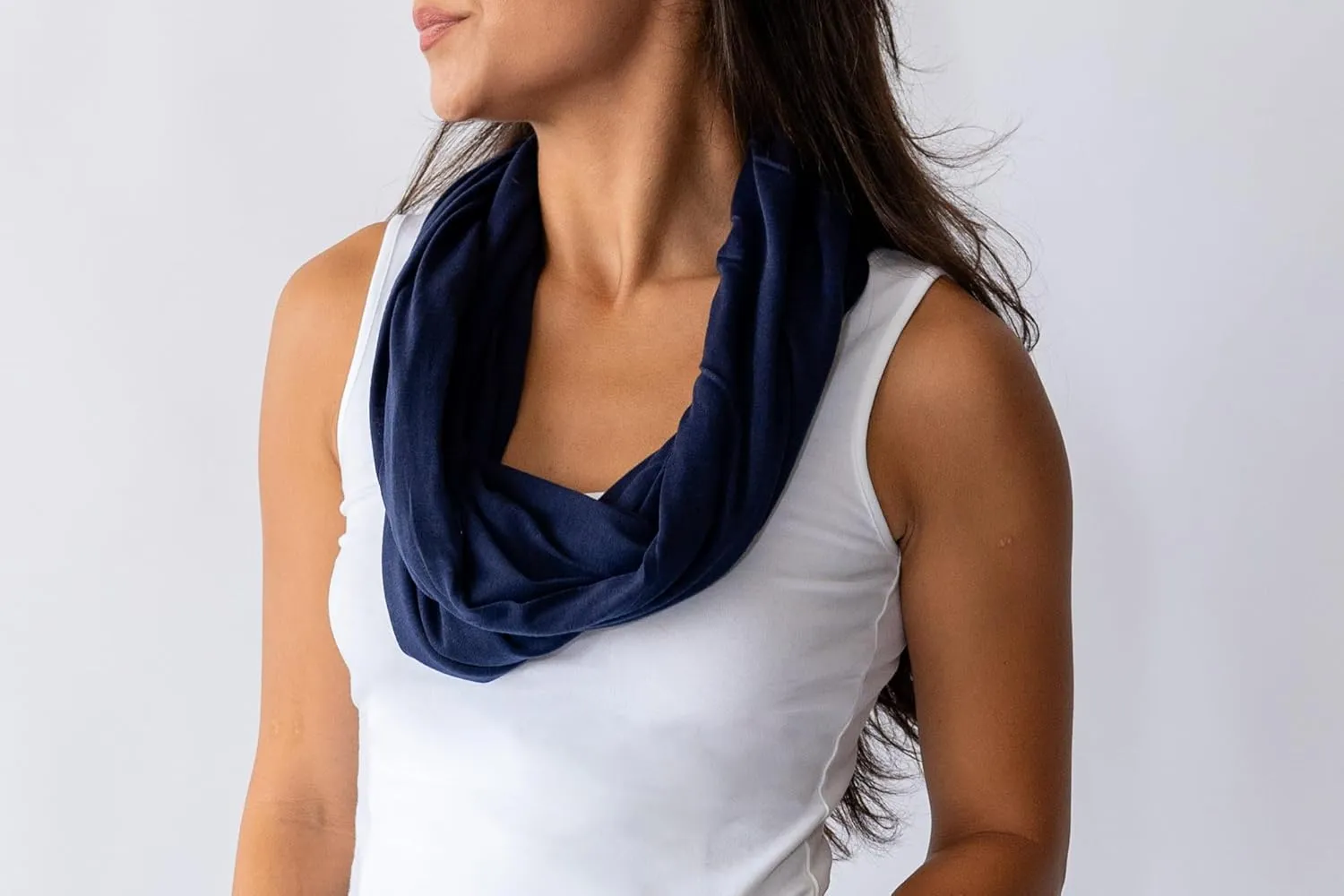 Clever Travel Companion Infinity Travel Scarf with Secret Hidden Pocket, Circle Loop Scarf for Fall Winter Travel Scarves
