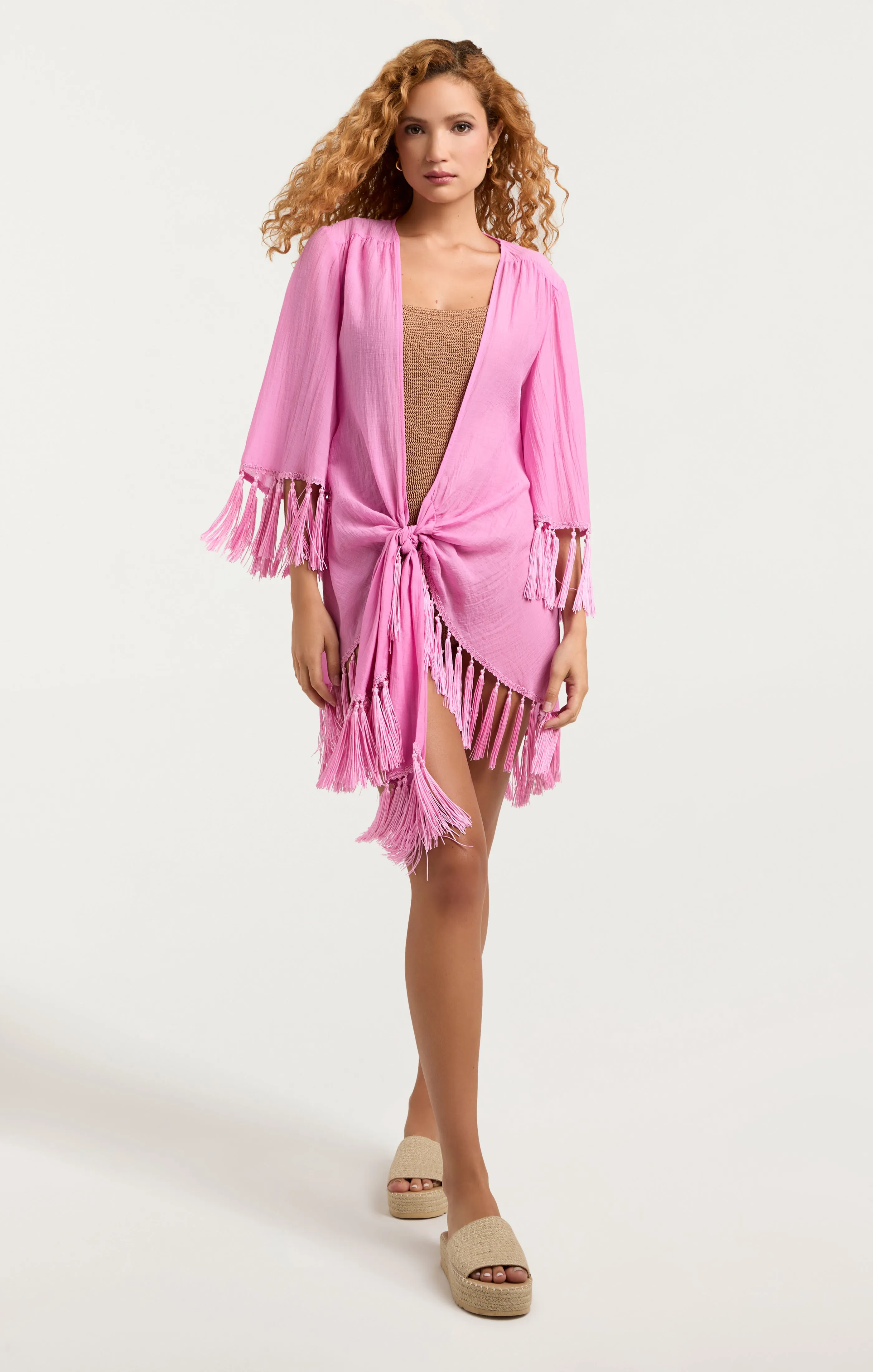 Crinkle Tencel Mini Stefie Coverup