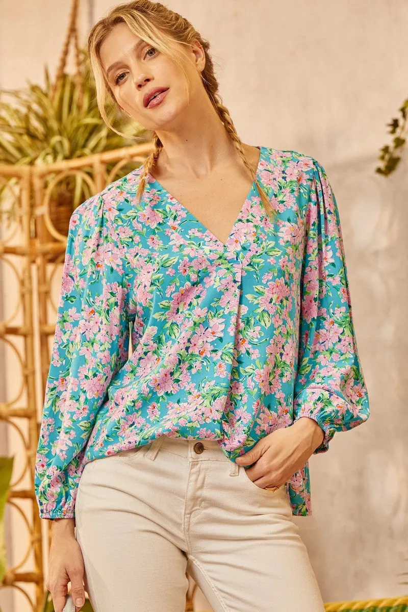 Emily Floral Top Plus