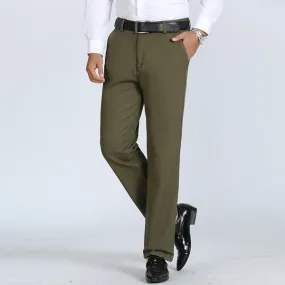 Fleece Casual Business Cargo Pants