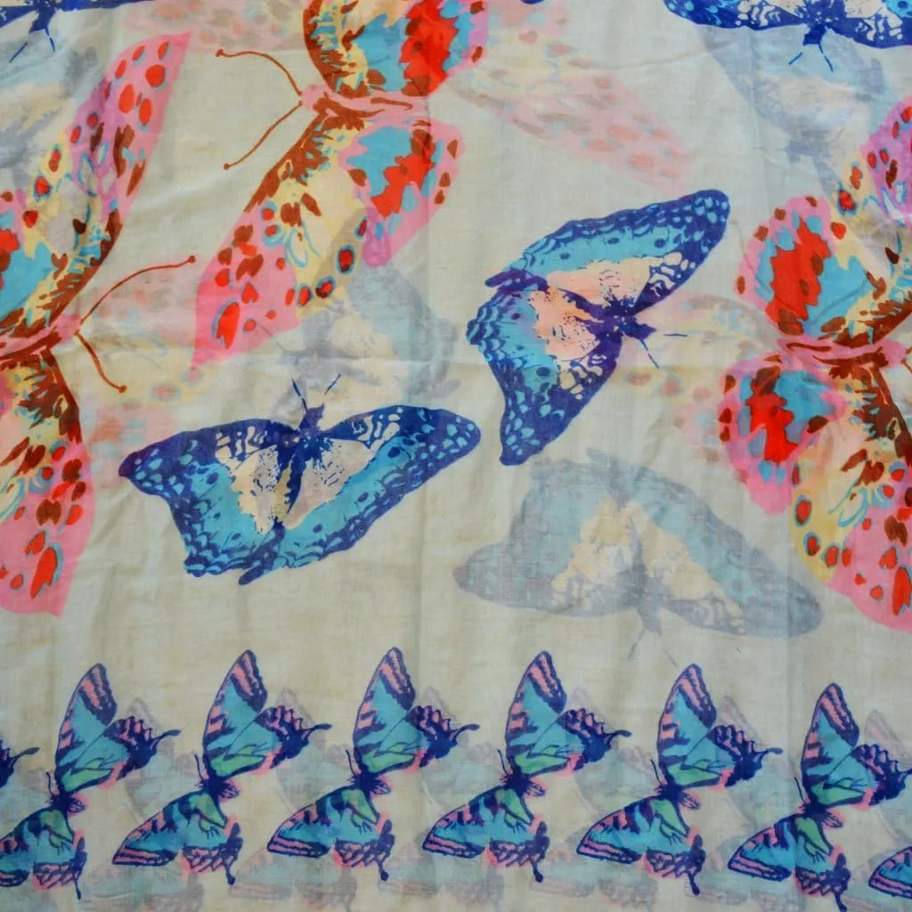 Floral Butterfly Bird Dragonfly Light Weight X Large Infinity Scarf