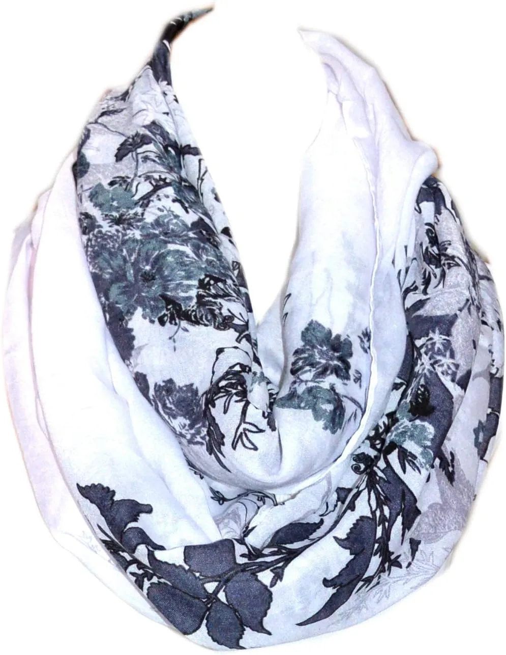 Floral Light Weight X Large Infinity Scarf