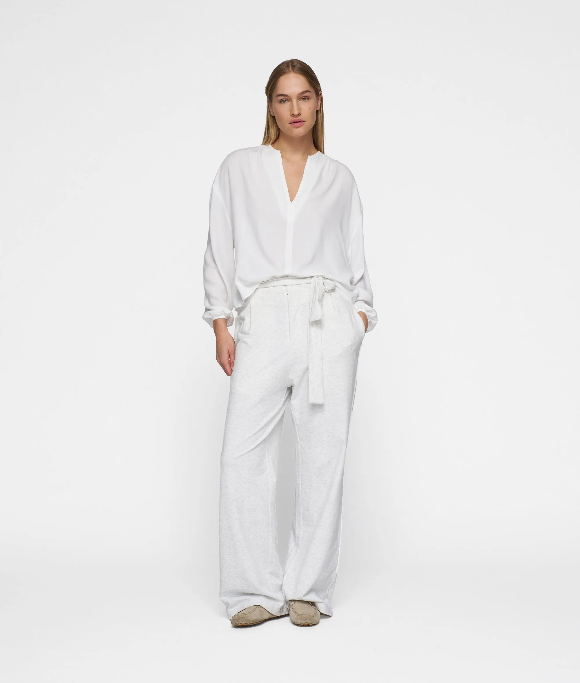 flowy blouse | ecru