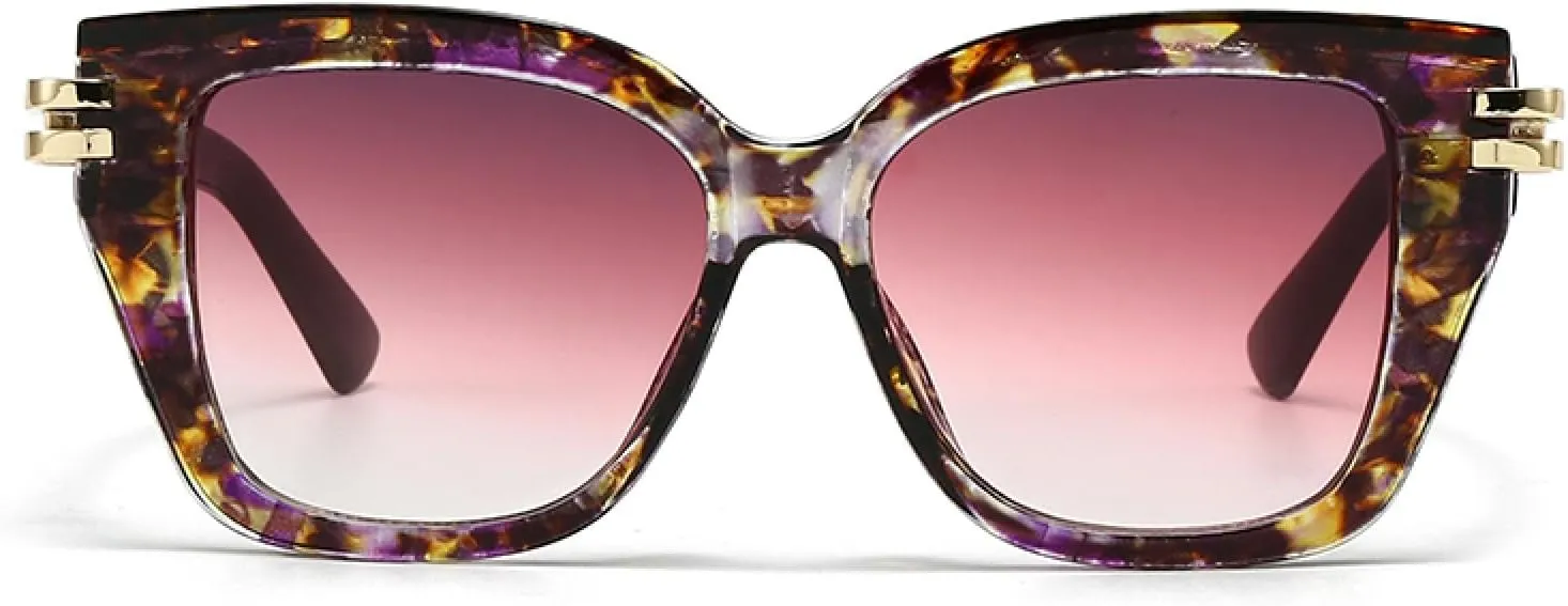 for Trendy Retro Fashion Street Photography Catwalk Sunglasses Modern Flat-top Sunglasses