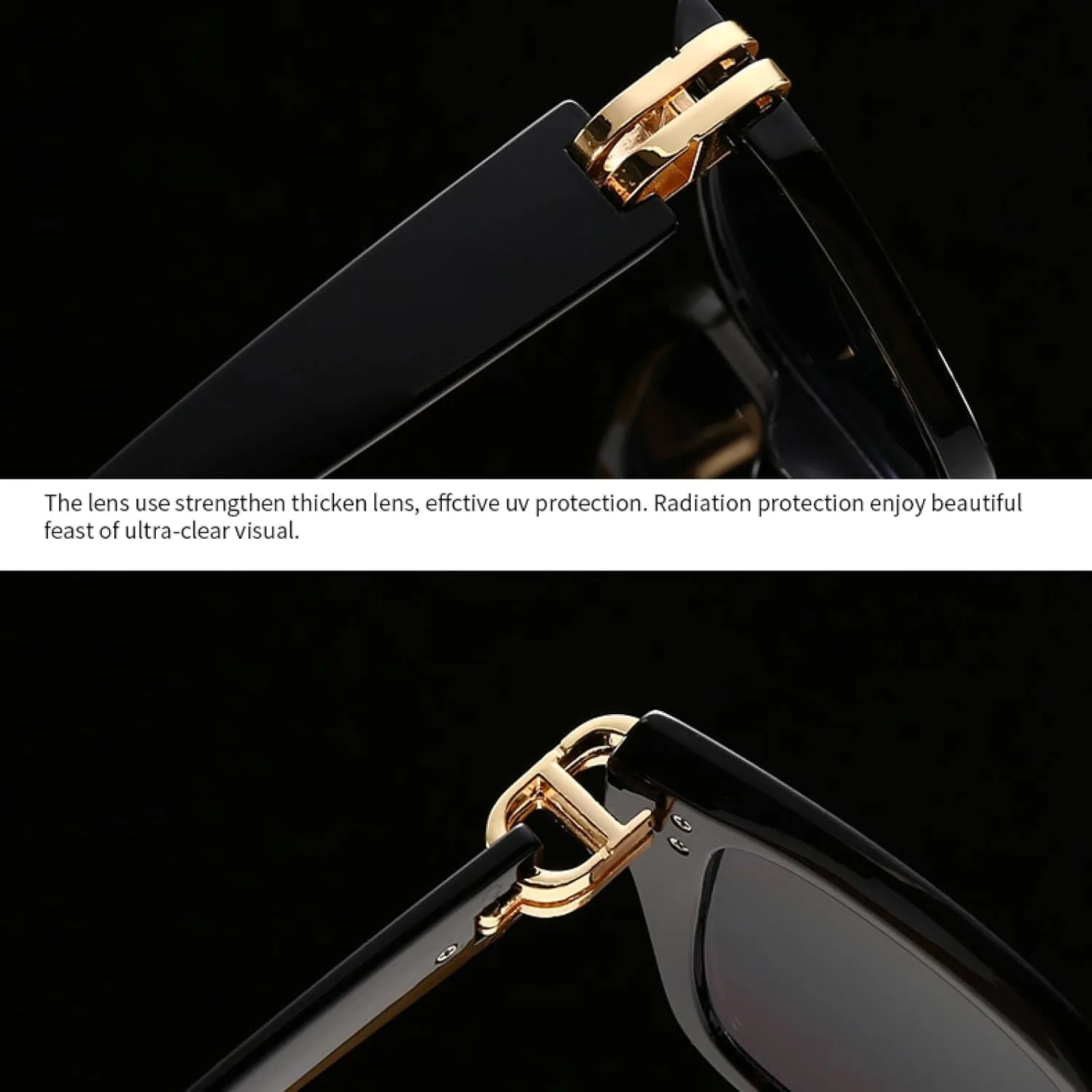 for Trendy Retro Fashion Street Photography Catwalk Sunglasses Modern Flat-top Sunglasses