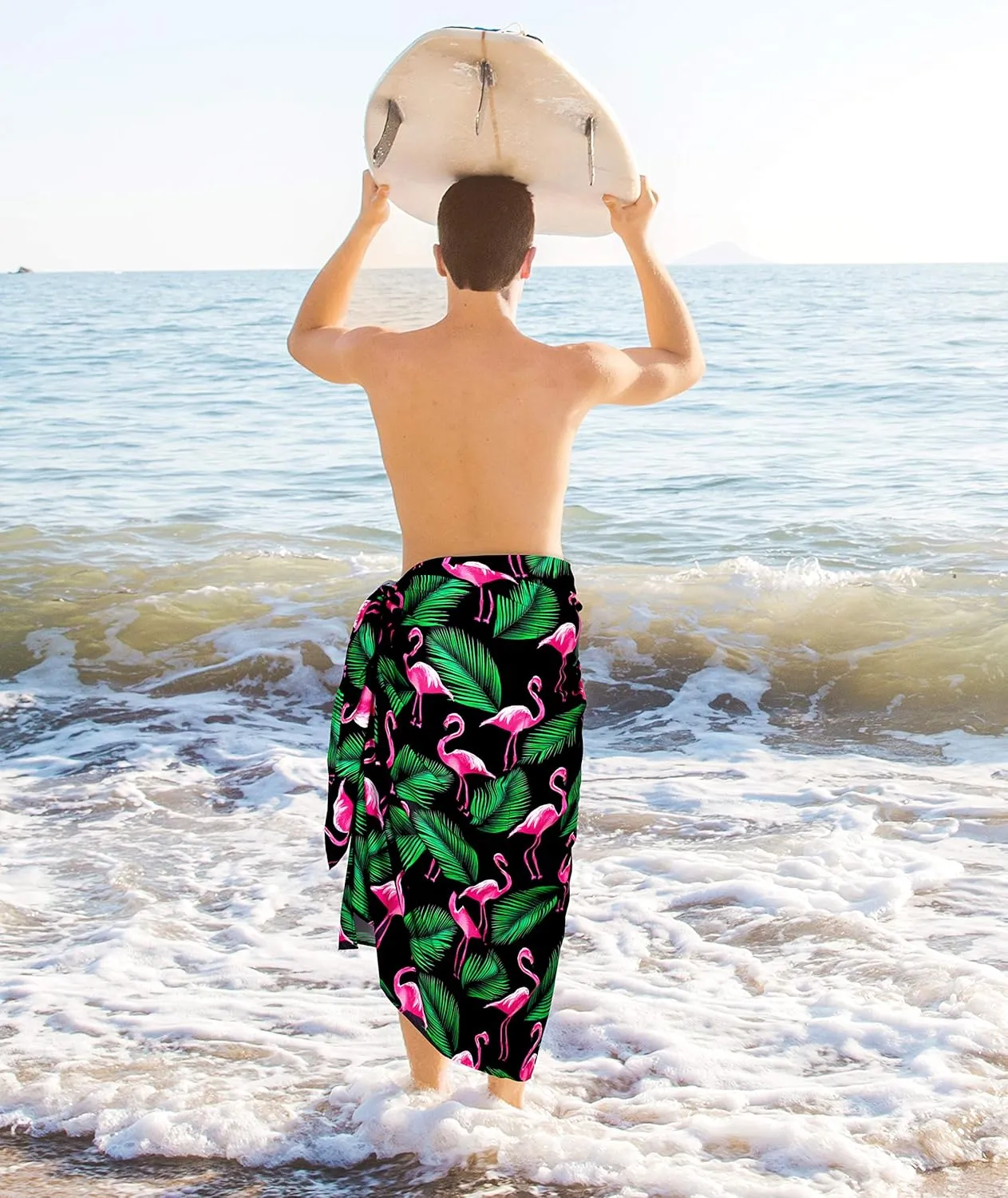 HAPPY BAY Men's Pareo Sarong Wrap Swim Bath