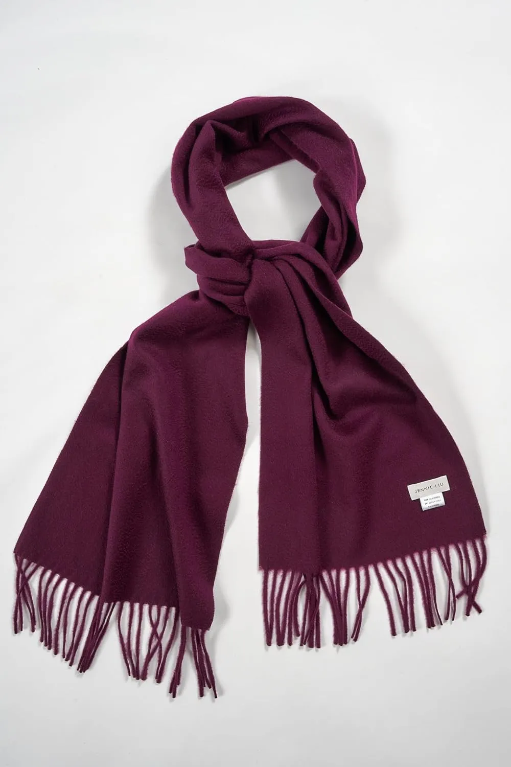 JENNIE LIU Women's 100% Pure Cashmere Scarf for Women