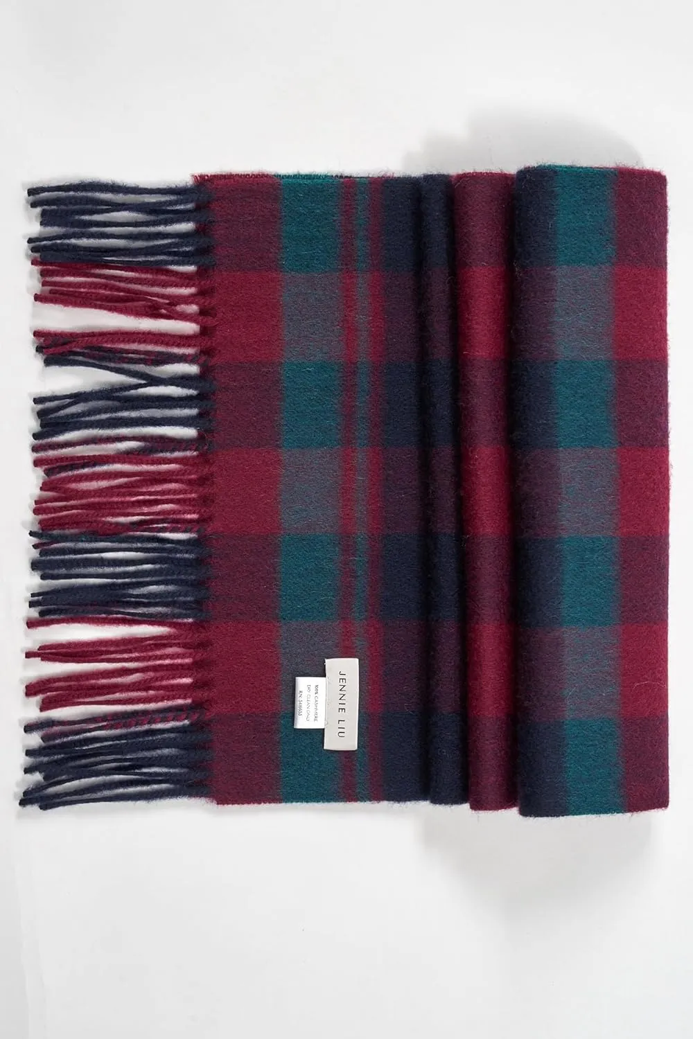 JENNIE LIU Women's 100% Pure Cashmere Scarf for Women