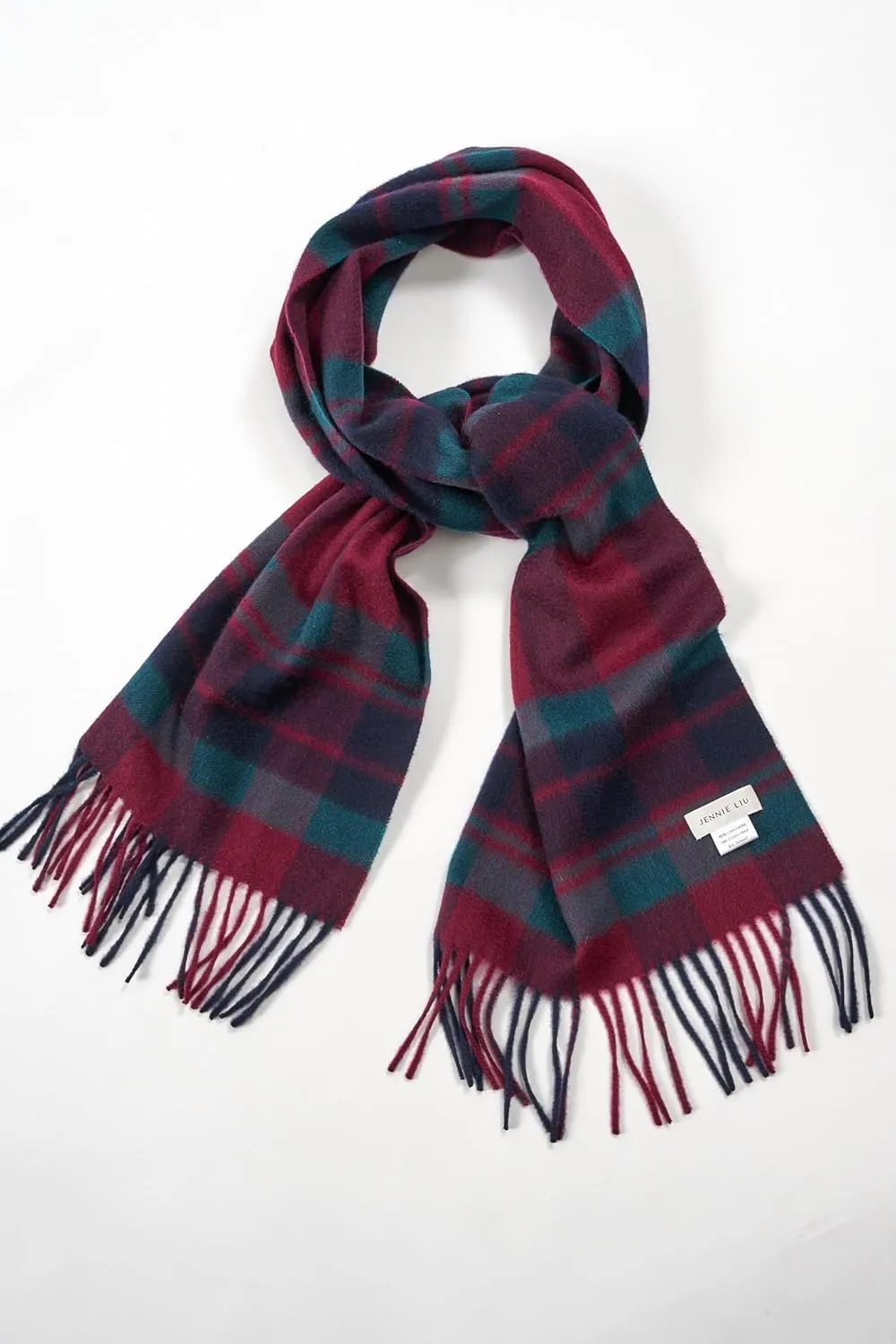 JENNIE LIU Women's 100% Pure Cashmere Scarf for Women