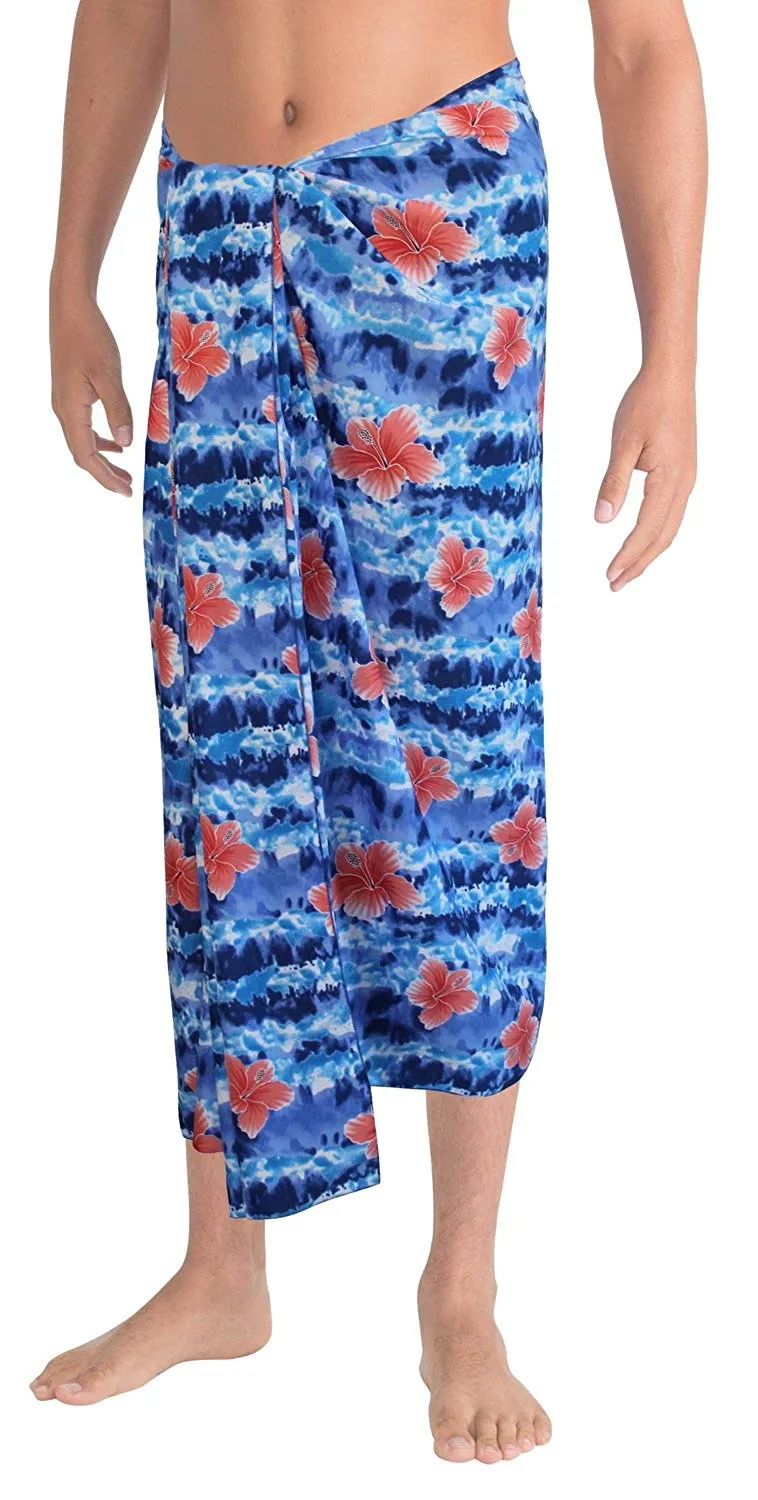 LA LEELA Beach Wear Pareo Wrap Cover ups Bathing Suit Beach Towel Mens Sarong Swimsuit