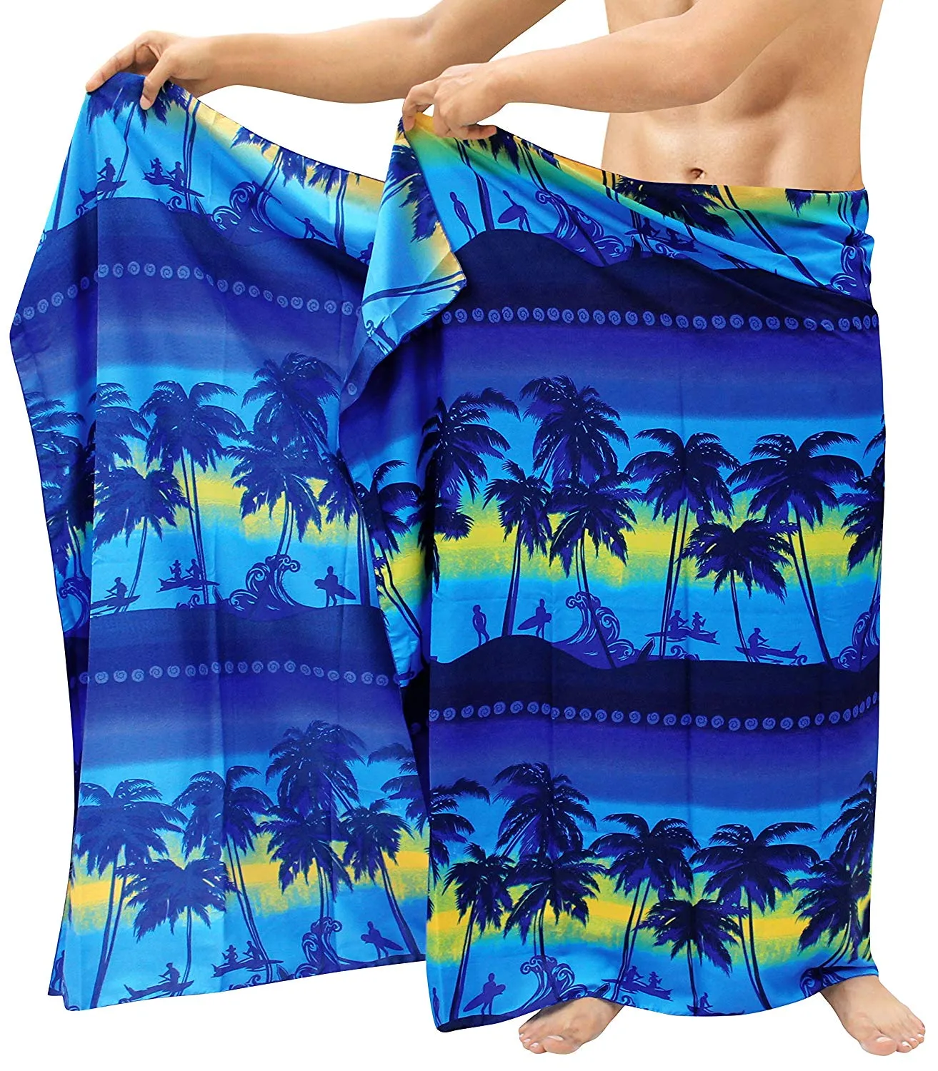 LA LEELA Beach Wear Pareo Wrap Cover ups Bathing Suit Beach Towel Mens Sarong Swimsuit