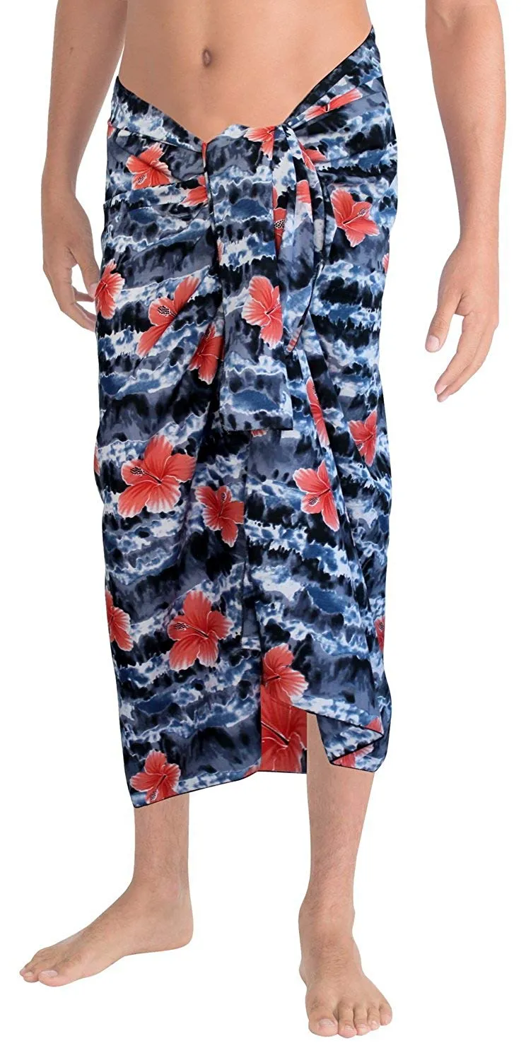 LA LEELA Beach Wear Pareo Wrap Cover ups Bathing Suit Beach Towel Mens Sarong Swimsuit