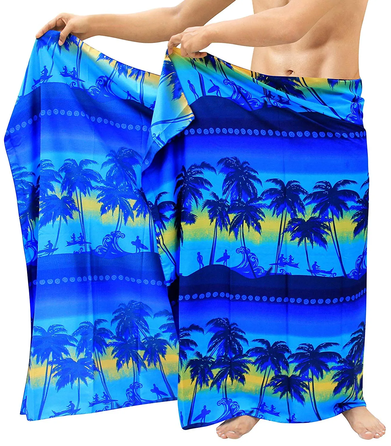 LA LEELA Beach Wear Pareo Wrap Cover ups Bathing Suit Beach Towel Mens Sarong Swimsuit