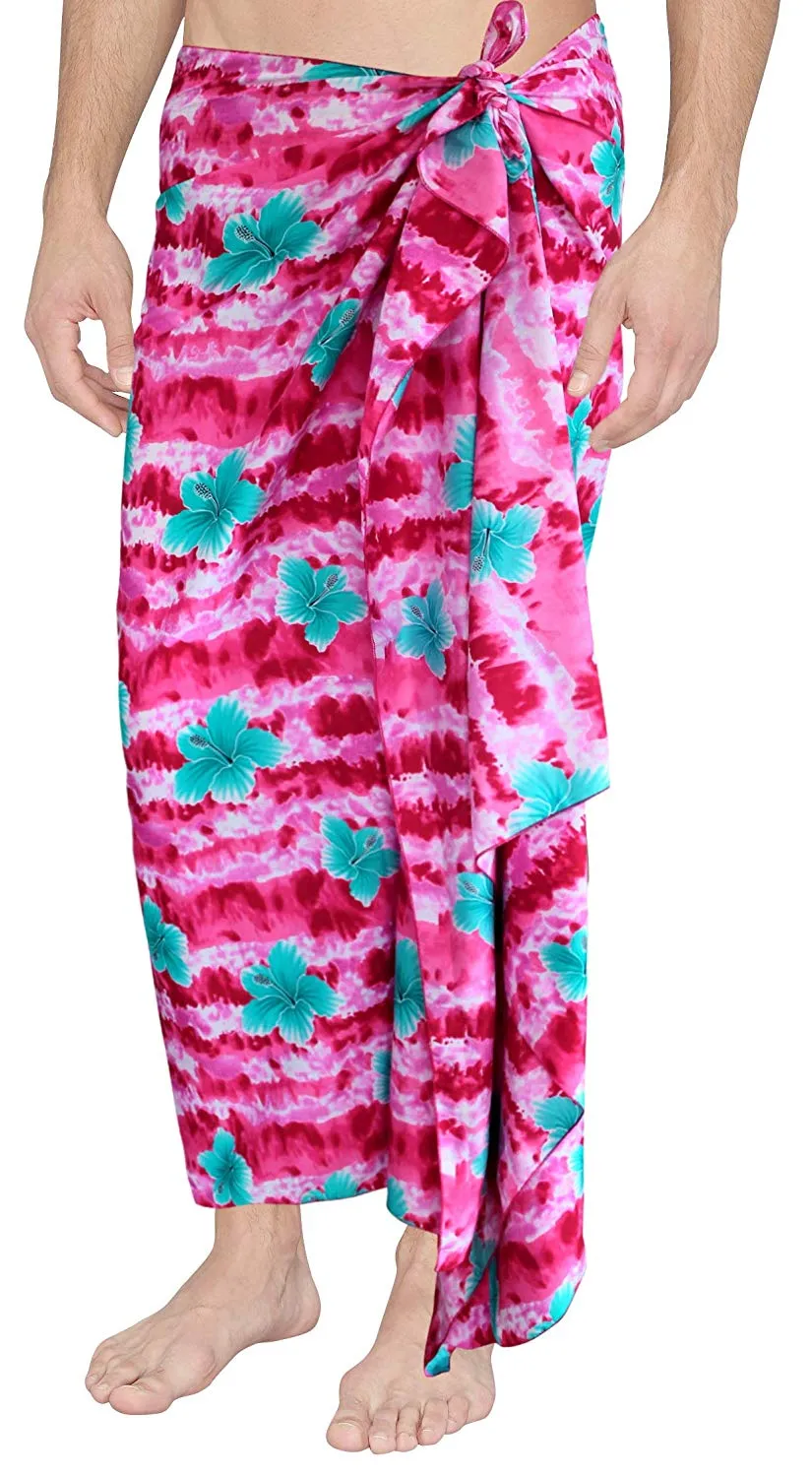 LA LEELA Beach Wear Pareo Wrap Cover ups Bathing Suit Beach Towel Mens Sarong Swimsuit
