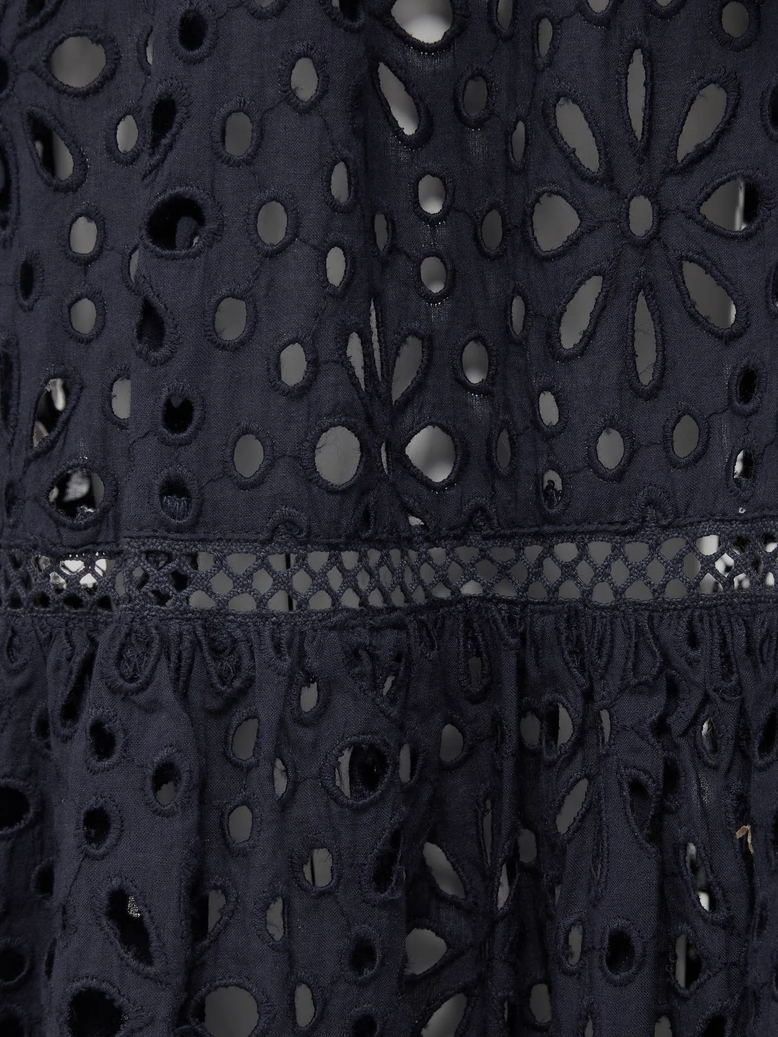 Lauren Coverup Dress Seaside Eyelet Black