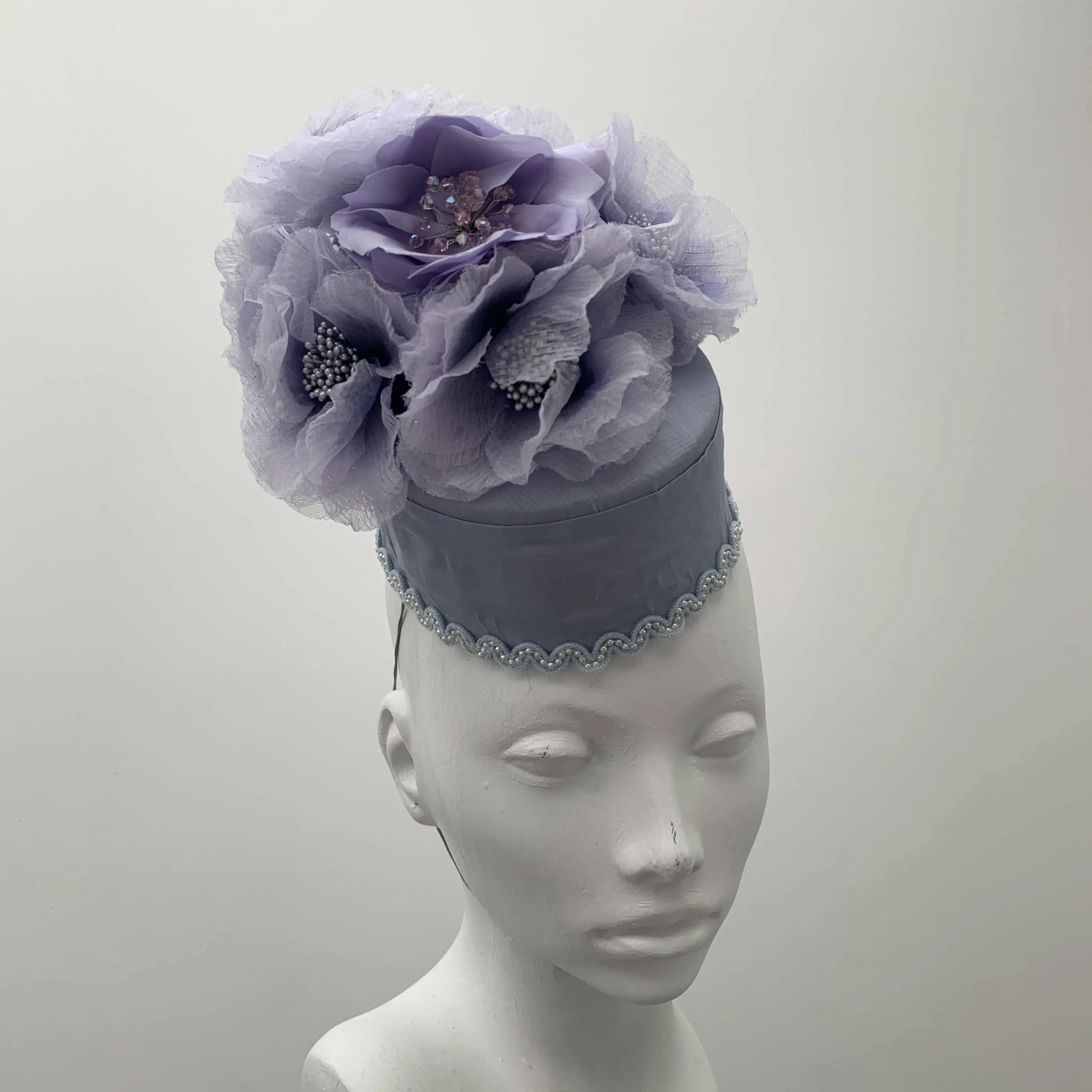Lilac Dream Pill Box Hat