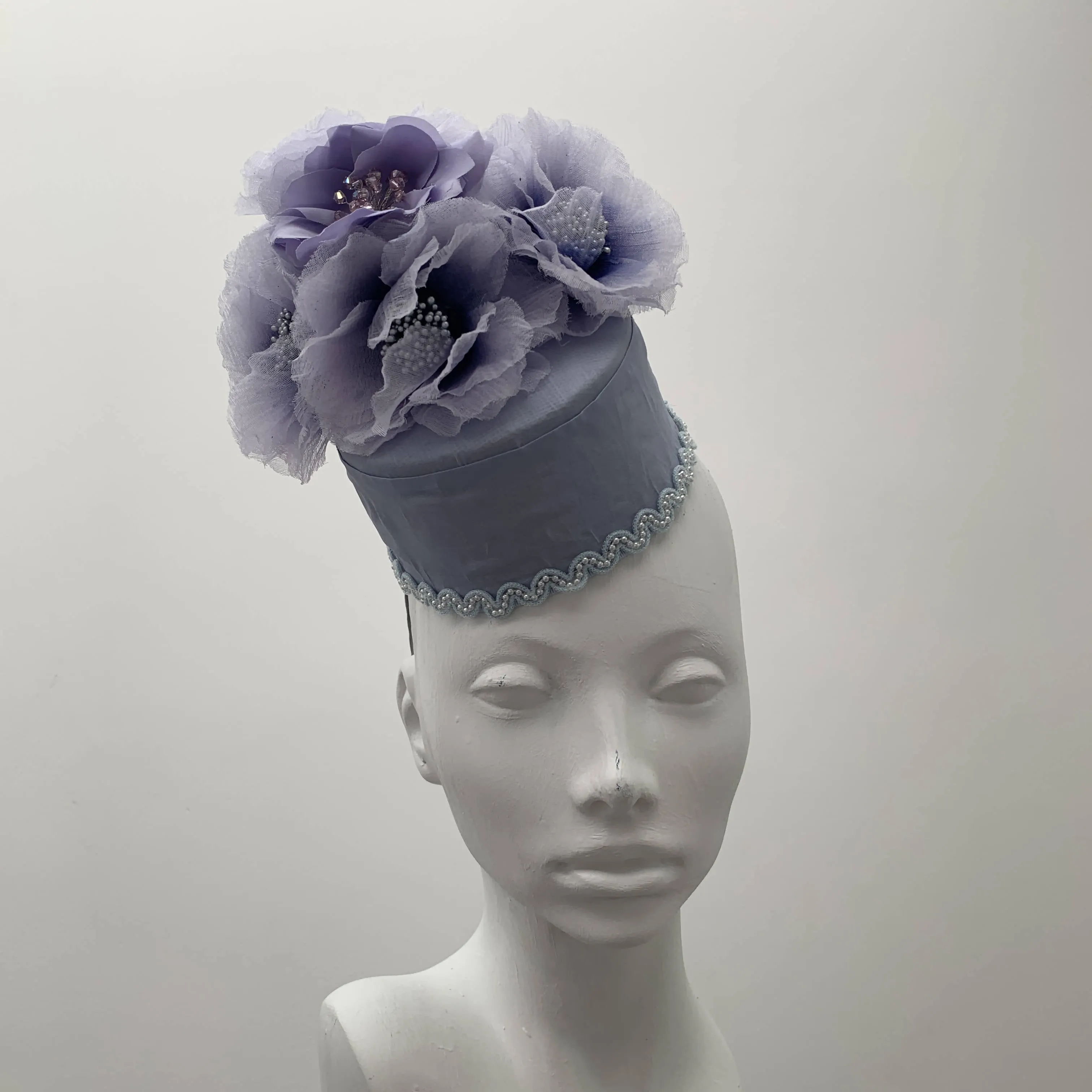 Lilac Dream Pill Box Hat