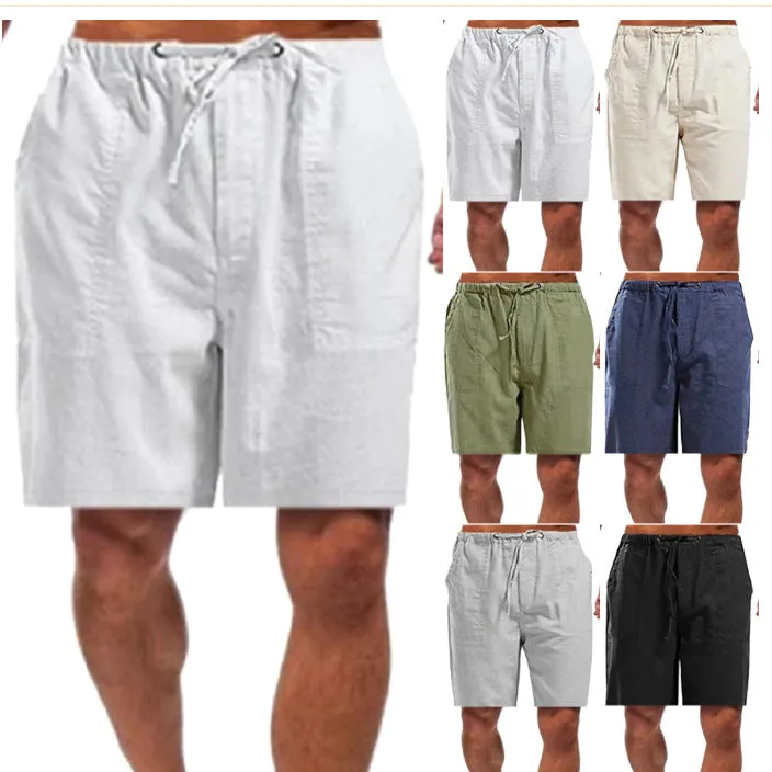 Linen Oversized Pocket Casual Shorts