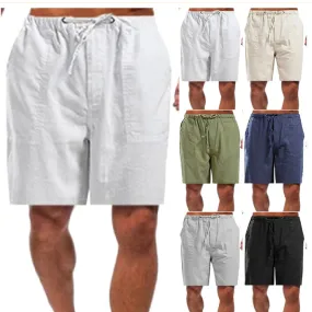 Linen Oversized Pocket Casual Shorts