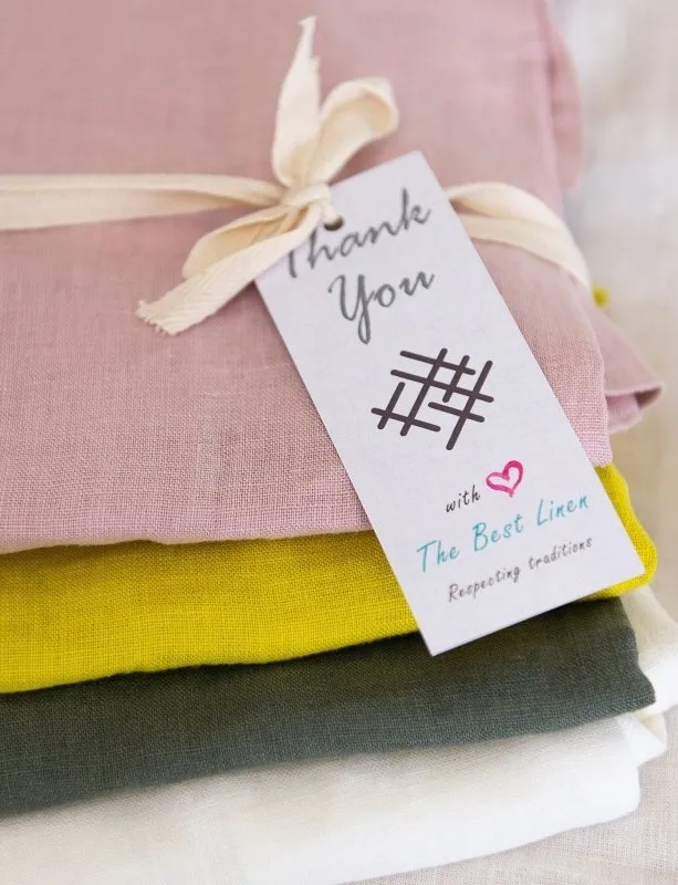 Linen scarf in Light Grey