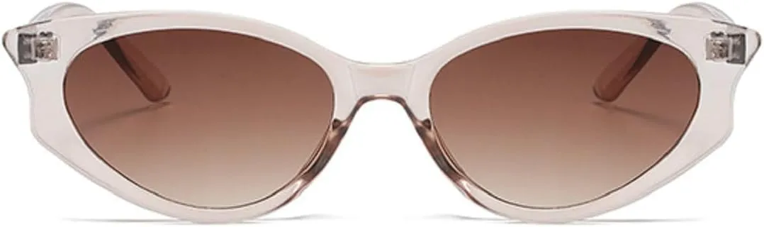 Melrose Small Cat Eye Sunglasses Women Trendy Vintage Shades Eyewear Fashion Luxury Sun Glasses