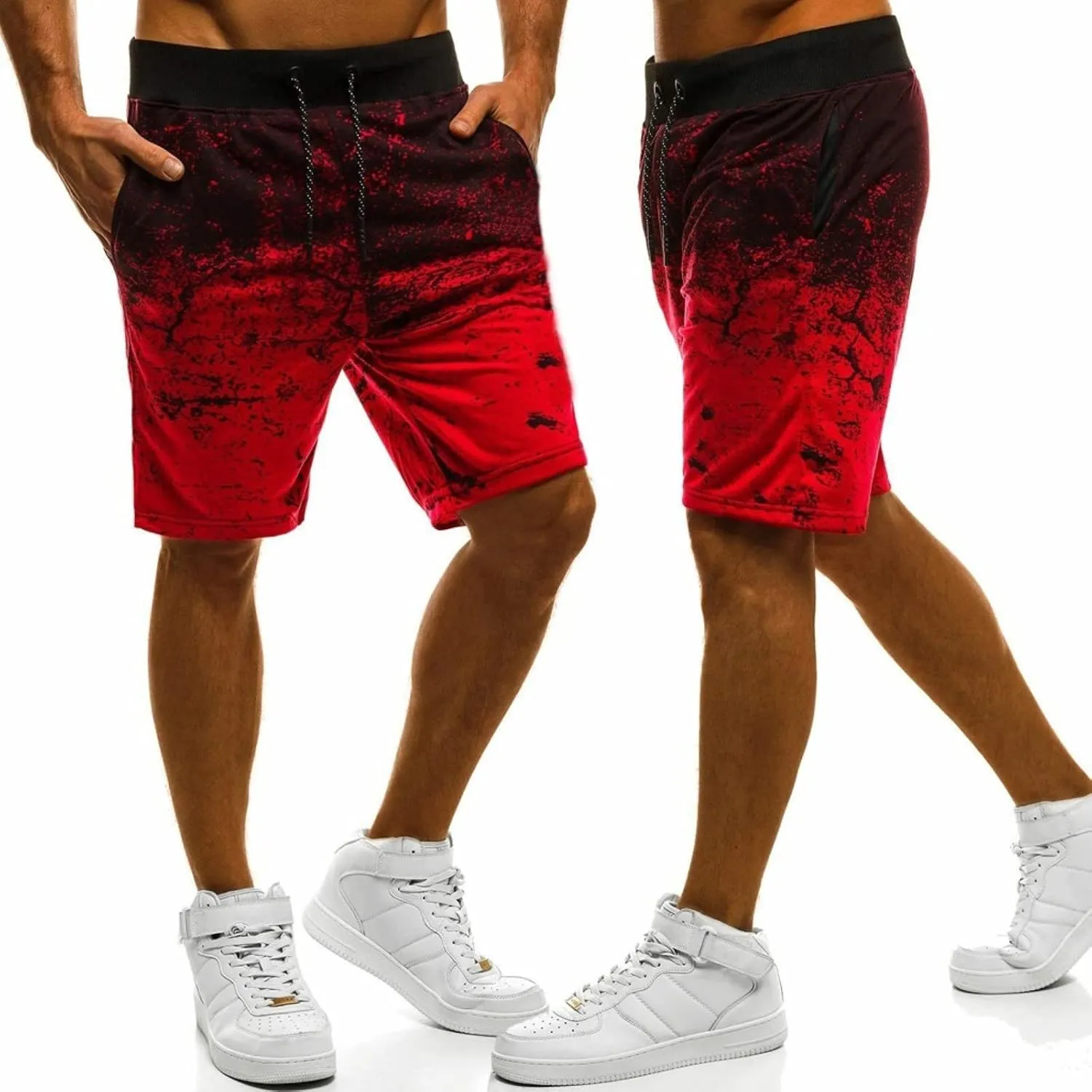 Men's Cargo Shorts Classic Fit Cool Beach Shorts 5.5" Cotton Casual Shorts Casual Pants Candy-Colored