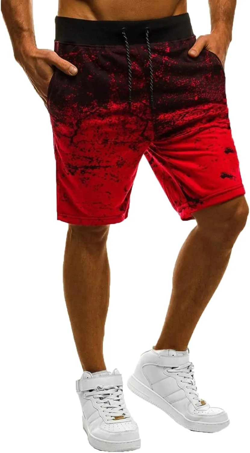 Men's Cargo Shorts Classic Fit Cool Beach Shorts 5.5" Cotton Casual Shorts Casual Pants Candy-Colored