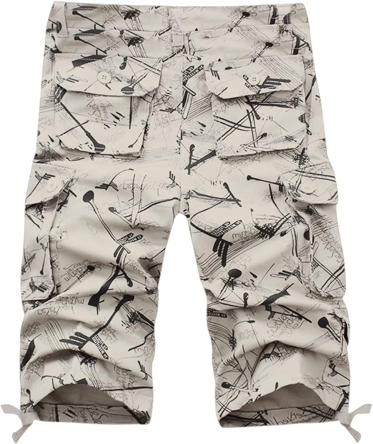 Mens Shorts Casual Big and Tall Cargo Shorts Cotton Work Shorts Multi Pocket Casual Comfort Flex Waistband Shorts