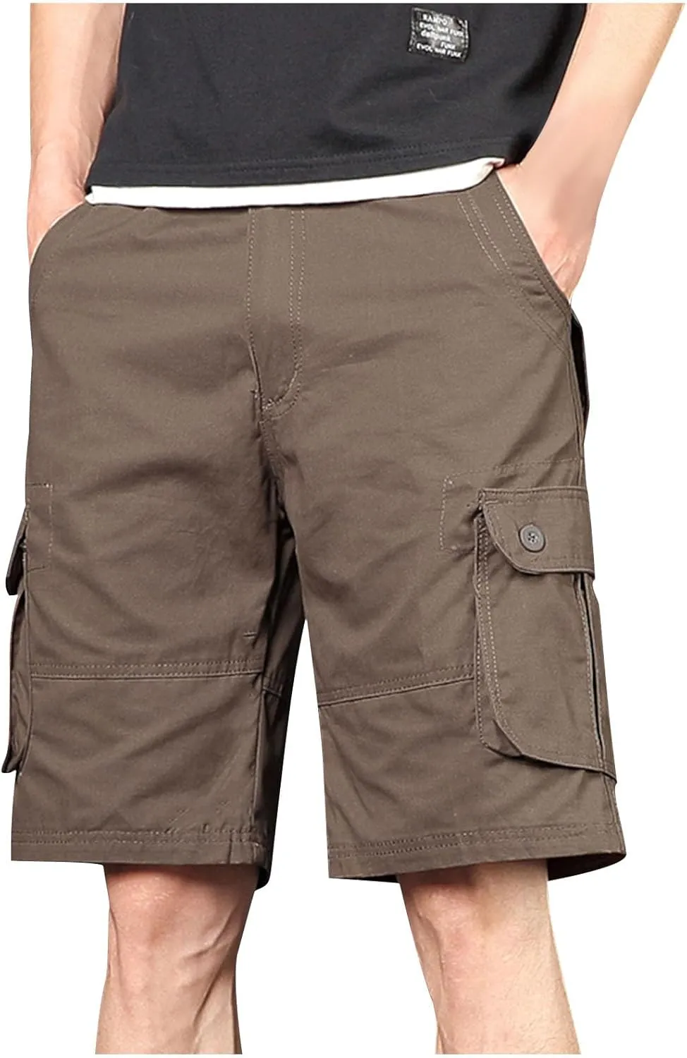 Men's Shorts Casual Cargo Shorts Relaxed Fit Casual Work Shorts Outdoor Hiking Pants with Multi Pockets