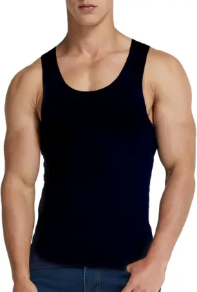 Men's Silk Tank Tops Breathable Quick Dry Sleeveless Muscle Cut Off Shirt Casual Moisture Wicking Athletic Sweat Shirts