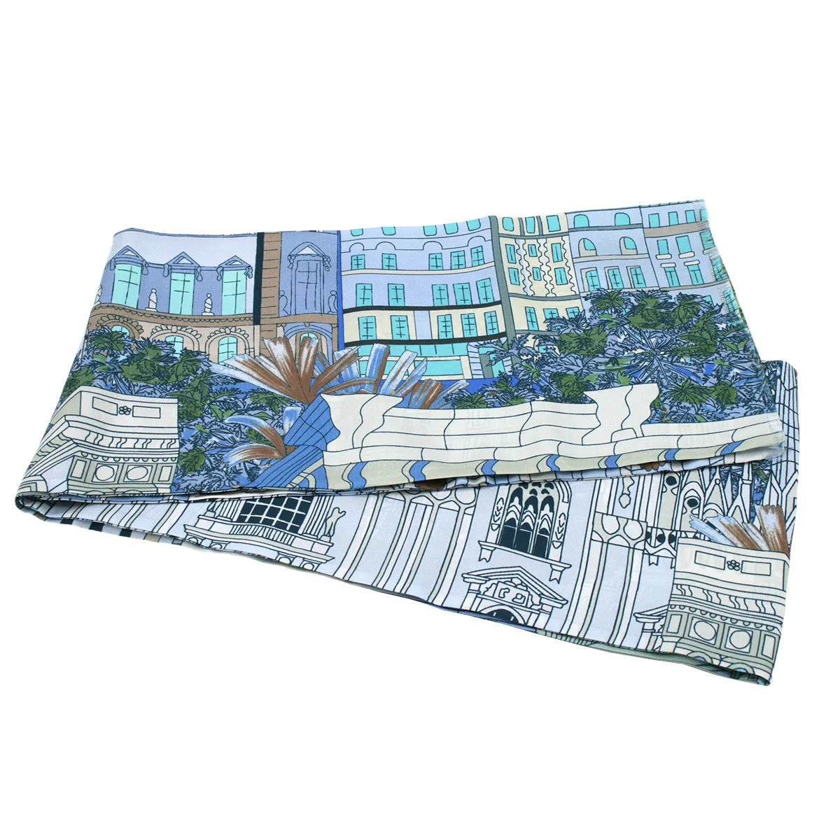 Milan sky blue tie scarf