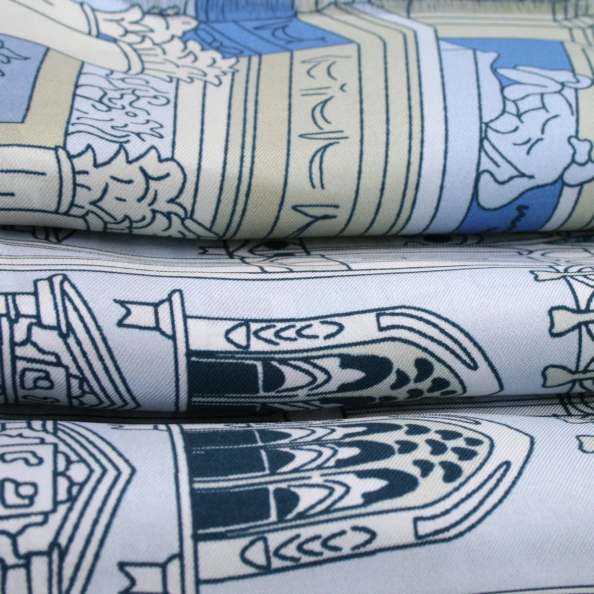 Milan sky blue tie scarf