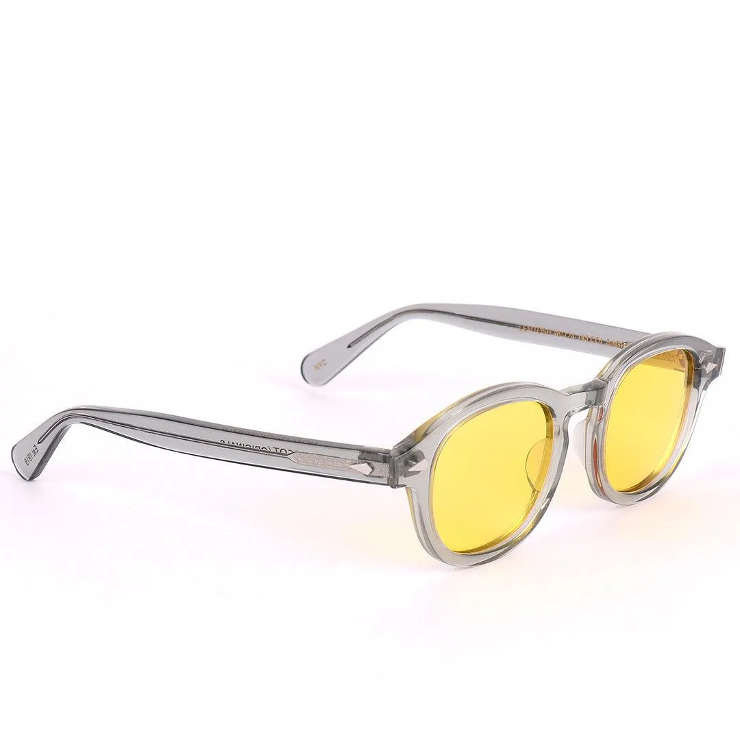 Moscot Originals Lemtosh Grey And Yellow Lens Sunglasses
