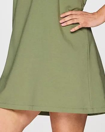 Plus Seaside French Terry Dress | Olive