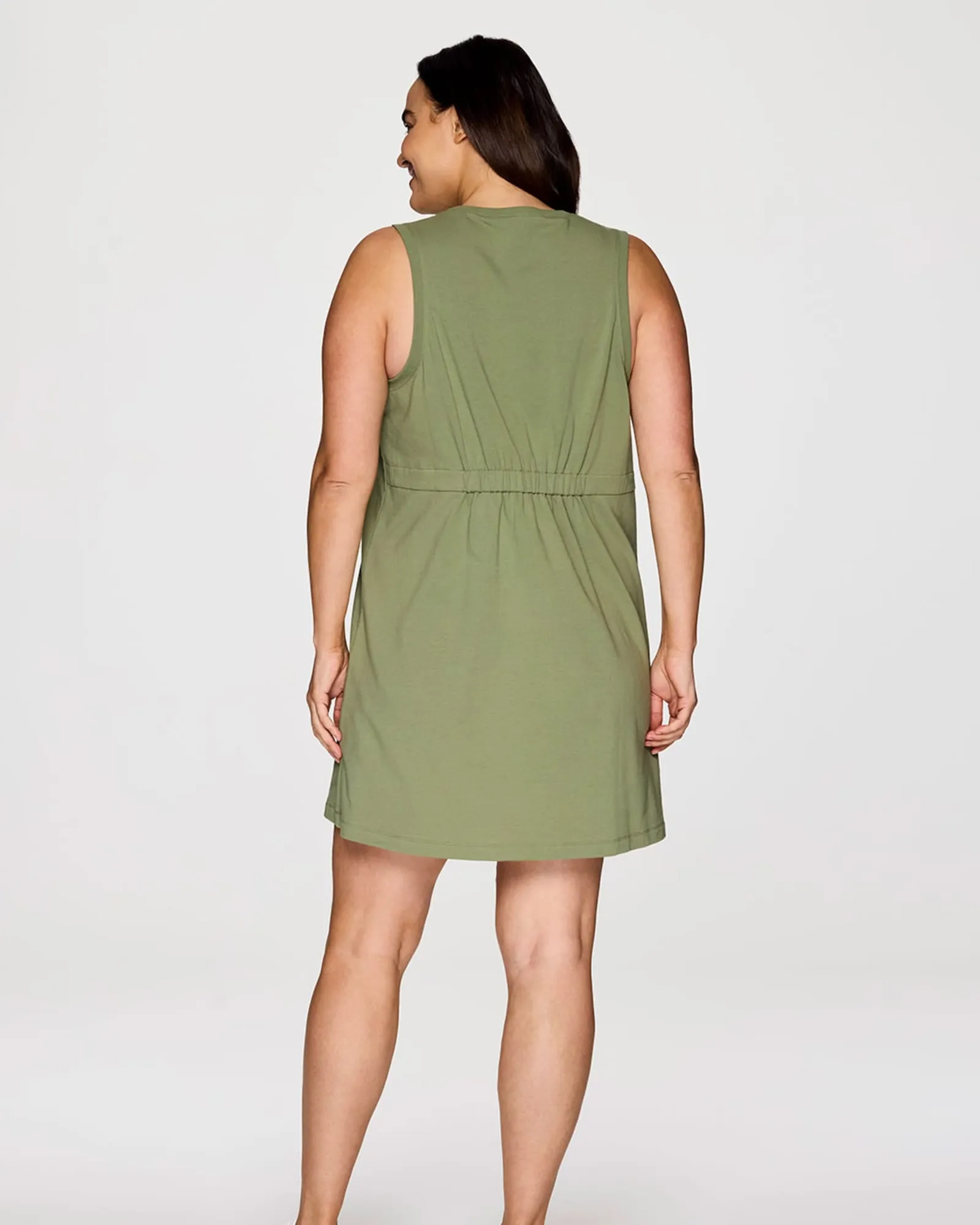 Plus Seaside French Terry Dress | Olive