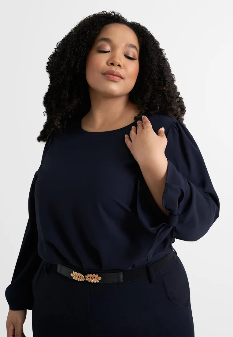 Remy Flowy Ribbon Sleeve Blouse