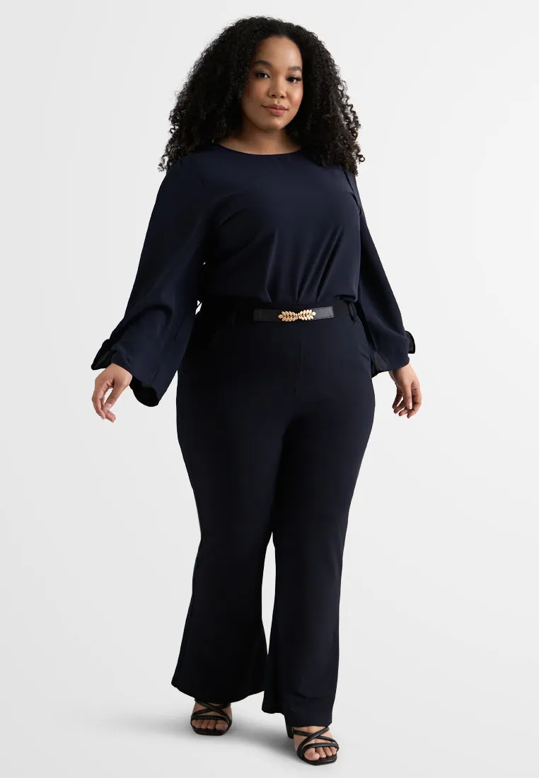 Remy Flowy Ribbon Sleeve Blouse