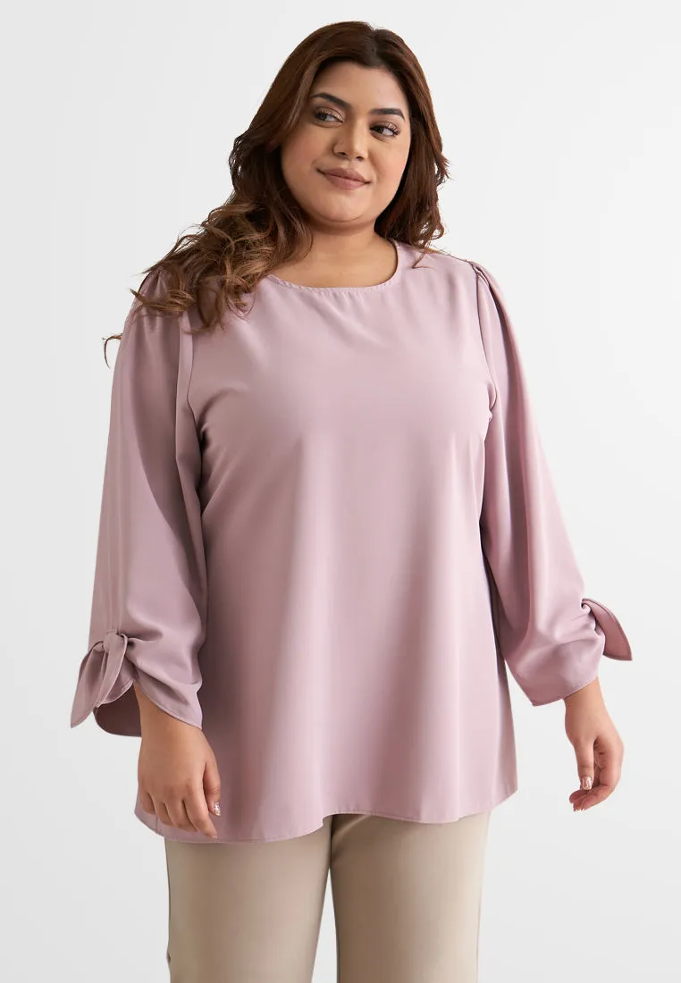 Remy Flowy Ribbon Sleeve Blouse