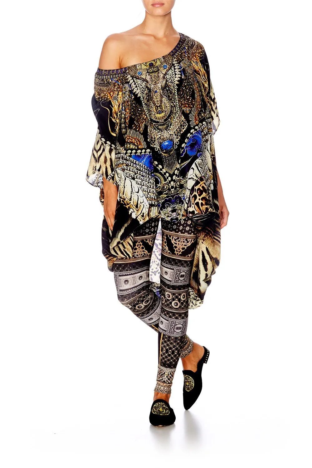 ROUND NECK KAFTAN DRAGON LADY