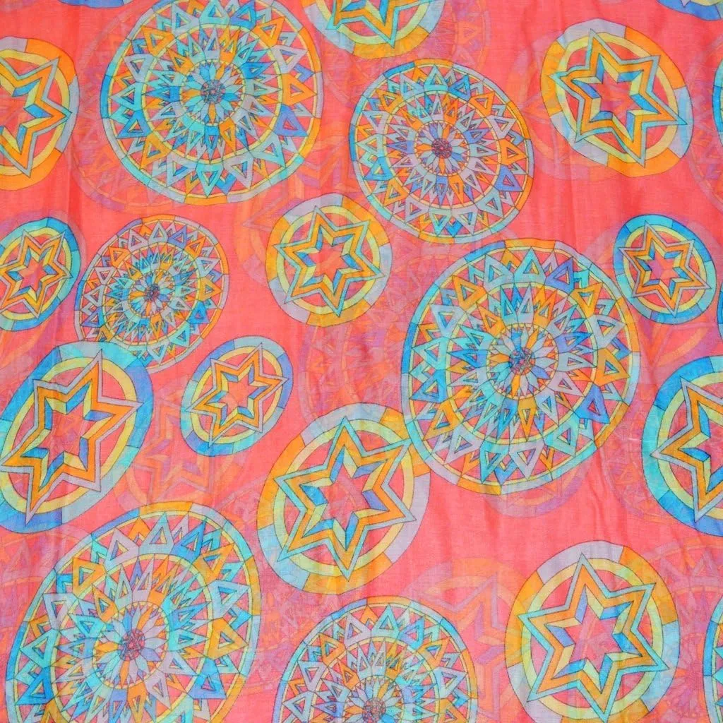 SCARF_TRADINGINC® Light Weight All Season Printed Infinity Scarf