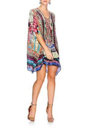SHORT LACE UP KAFTAN ABOUT A GIRL
