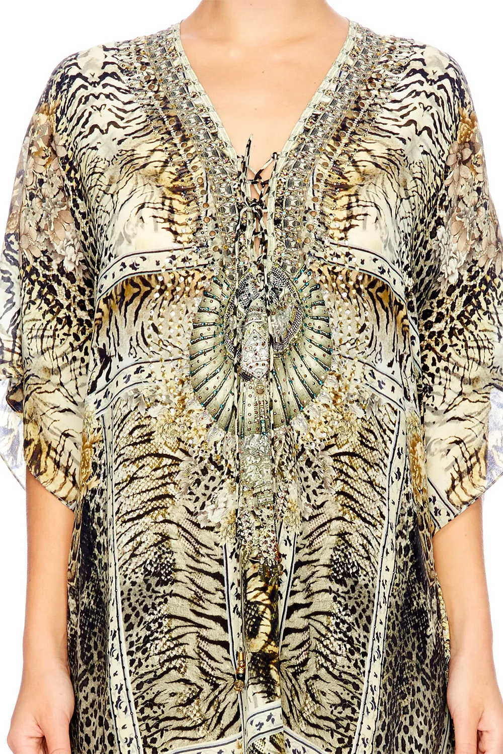 SHORT LACE UP KAFTAN SPIRIT ANIMAL