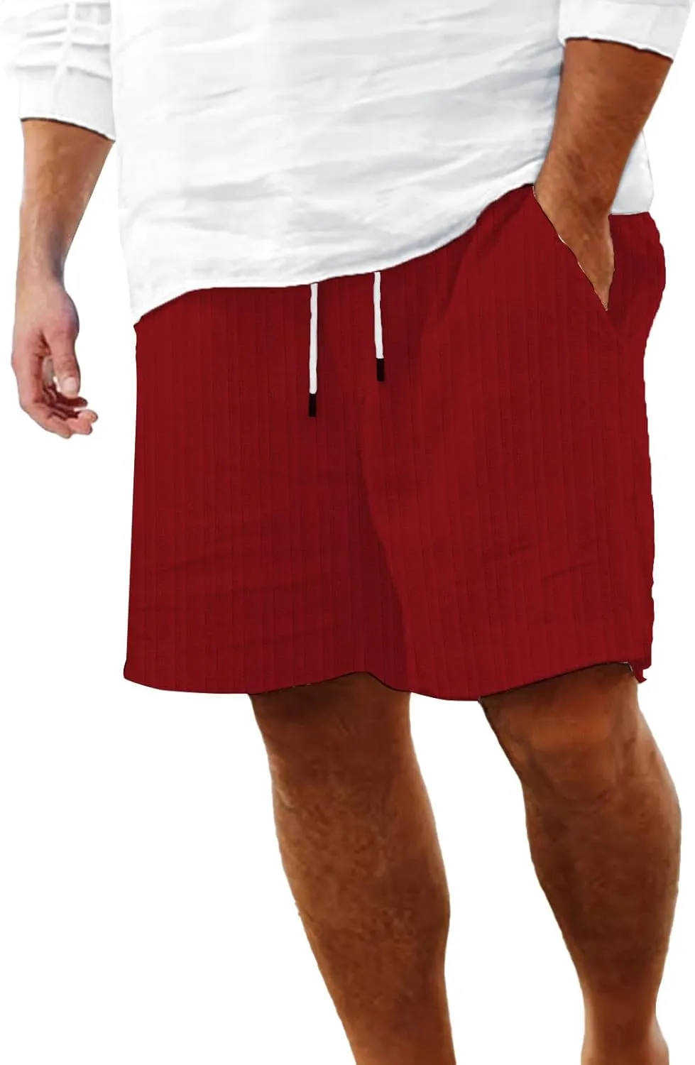 Shorts for Men Casual Summer Casual Shorts Solid and Men's pants Linen Shorts Men Men Workout Shorts with Zipper